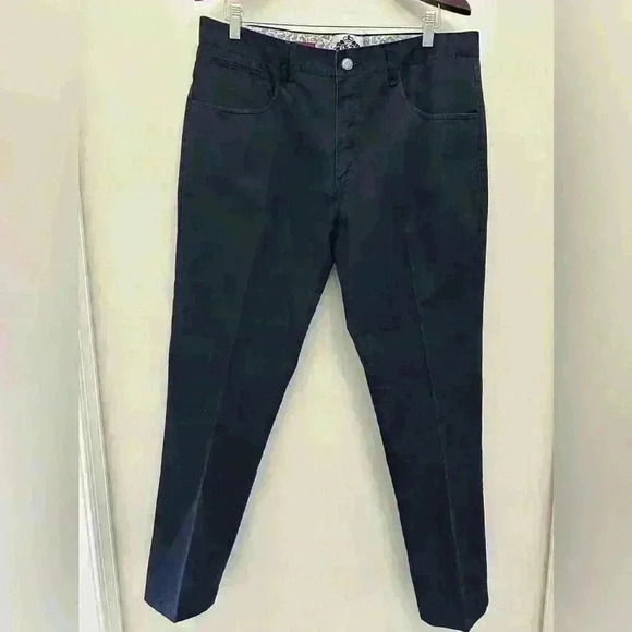 One In A Million Collection Men's Dress Pants Size 36X33 Blue Navy Straight - Picture 1 of 6